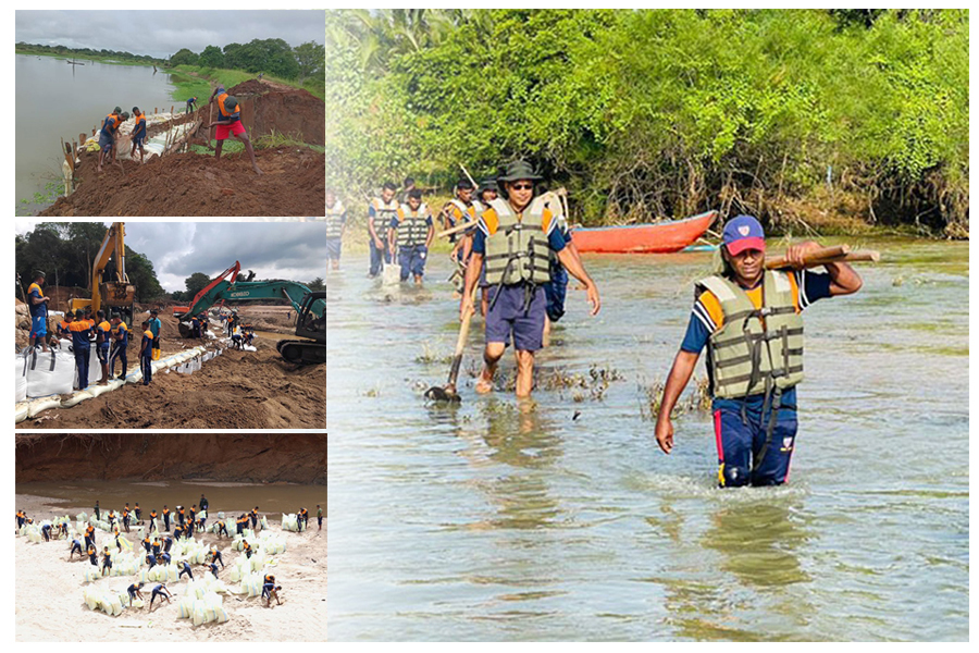An airman sanitizes indoor shooting stations.