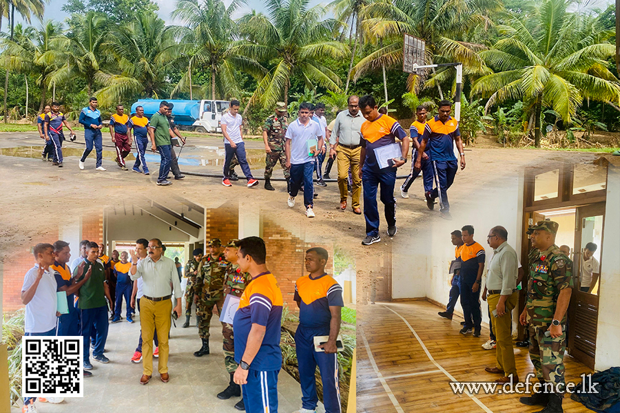 An airman sanitizes indoor shooting stations.